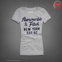 dames abercrombie fitch korte tees new york 92 grijs Amsterdam Shop njbs8908